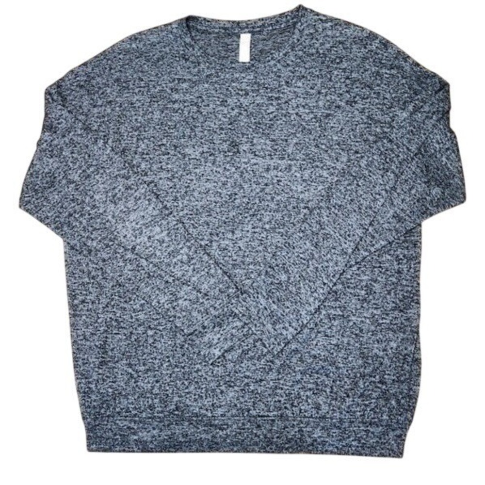 Athleta Mindful Grey Long Sleeve Crew Neck Pullover Athleisure Top XS  E02 - Picture 2 of 5